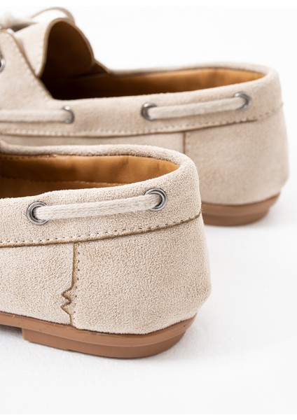 Juno Kadın Süet Bağcıklı Mokasen Ayakkabı Casual Babet fiyatları