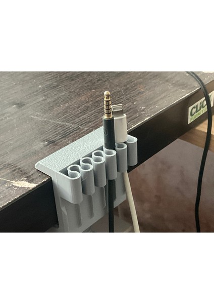 Masa Kenarı 5 Kanallı Kablo Düzenleyicisi - Şarj Kablosu Kulaklık Tutucu modelleri