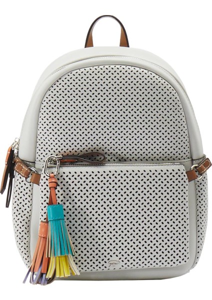 Charm'lı Delikli Sırt Çantası