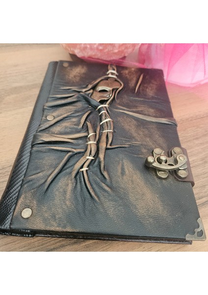 Tiyatro Yarım Maske Hakiki Deri Italyan Deri El Yapımı Kırışık Defter modelleri