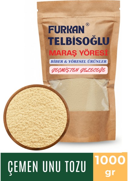 Çemen Unu Toz (Katkısız, Yeni Mahsül) 1000GR