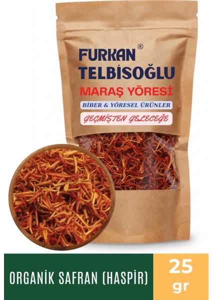 Organik Safran (Haspir) - (Taze,katkısız) 25GR