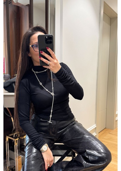 Yandan Büzgülü Tasarım Bluz- Siyah fiyatları