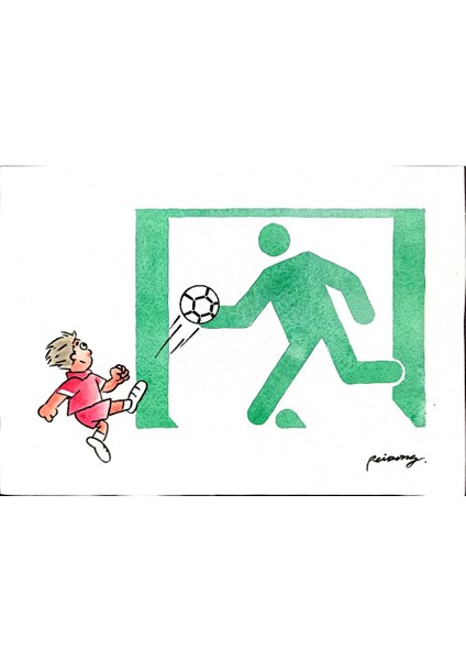 Lou Pei Dong 29X21CM Orijinal Karikatür Tablo modelleri