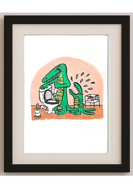 Dieter Bevers 29X21CM Orijinal Karikatür Tablo