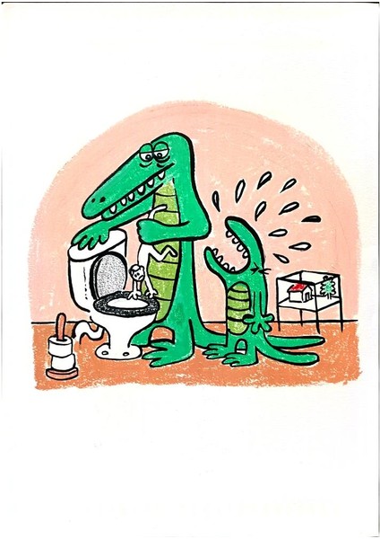 Dieter Bevers 29X21CM Orijinal Karikatür Tablo modelleri