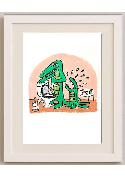 Dieter Bevers 29X21CM Orijinal Karikatür Tablo fırsatları