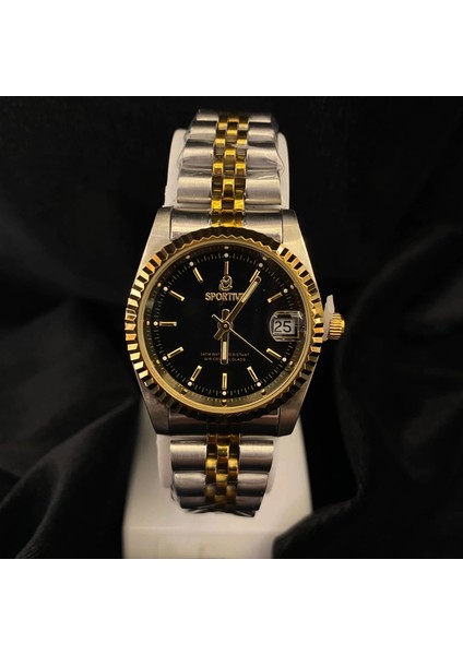 Analog Quartz Makina Metal Erkek Kol Saati Siyah Kadran Su Geçirmez fırsatları