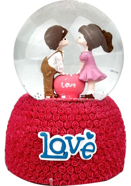 Love Sevgililer Işıklı ve Müzikli Kar Küresi fiyatları