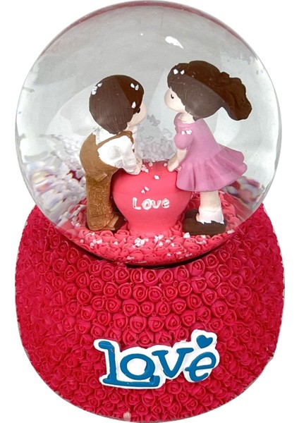 Love Sevgililer Işıklı ve Müzikli Kar Küresi modelleri
