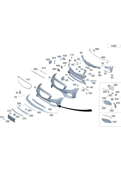 Mercedes E Serisi C238 Coupe Amg Ön Tampon Orta Nikelaj indirimleri