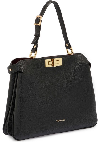 Siyah Hakiki Deri Kadın El Çantası - S25K1BC80444-A41 fiyatları