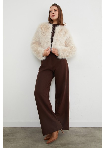 Suni Kürk Crop Ceket fiyatları