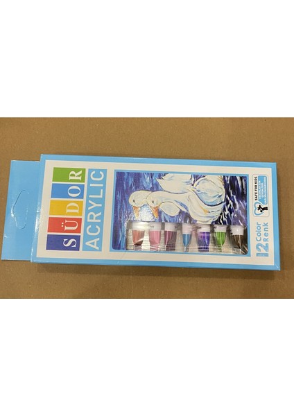 12 Li Tüp Akrilik Boya Seti AD54225