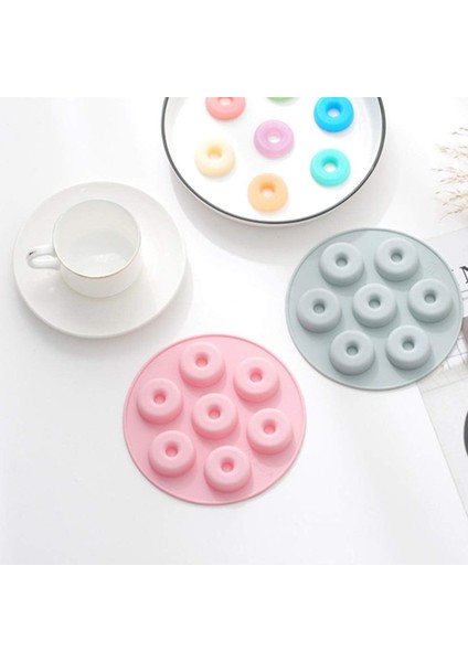 Silikon Mini Donut Çikolata ve Jelibon Kalıbı 7 Li fırsatları