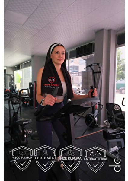 Nakışlı Sporcu Havlusu Pamuklu, Anti Bakteriyel, Ter Emici Fitness Plates Boks Tenis Spor Havlusu fırsatları