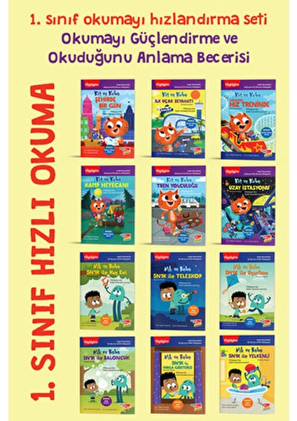 1. Sınıflar Için Hızlı Okumayı Güçlendiren Saklı Nesne Etkileşimli Hikaye Serisi 12 Kitap (Nik-Kit) fiyatları