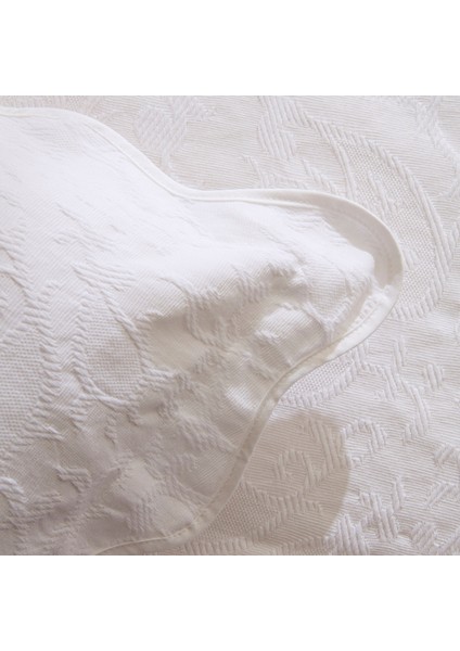 Marıbel %100 Pamuk Yatak Örtüsü Takımı Beyaz indirimleri