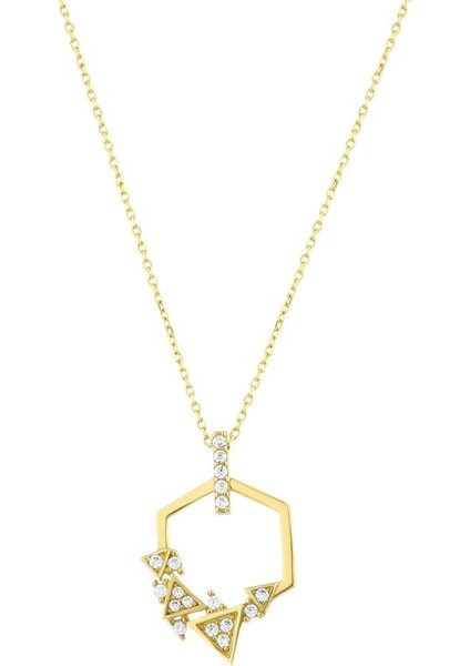 Altın Tasarım Kolye - 14K