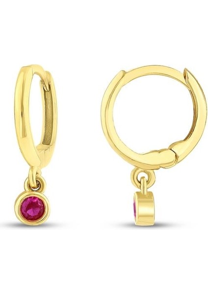 Sallantılı Altın Çocuk Küpe - 14K