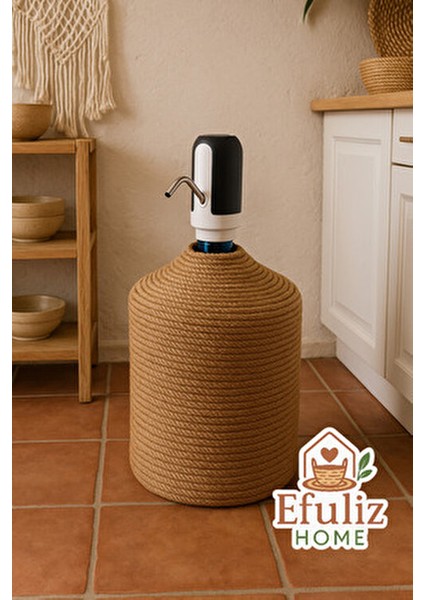 Jüt Hasır Görünümlü Damcana Kılıfı, Şık ve Doğal Su Sebili Örtüsü indirimleri