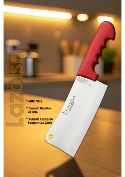 Silver Serisi Mutfak Bıçak Et Kemik Satırı Mutfak Bıçak Satırı Hds-65 fiyatları
