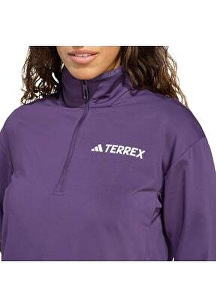 TERREX JN3867 Terrex Multi CLIMAWARM Tech Fleece Yarım Boy Fermuarlı Üst