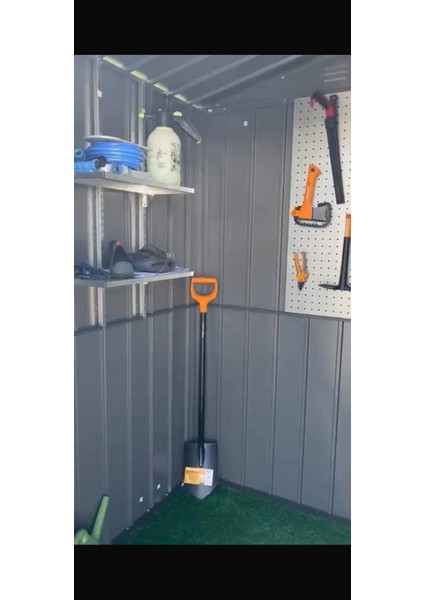 Metal Bahçe Depolama Kulübesi Mavi Renk modelleri