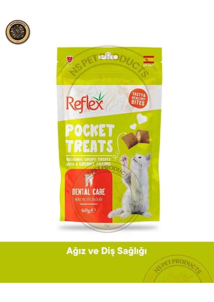 Pocket Treats Kedi 6'lı Set Skin Coat ve Dental - 6X70GR fiyatları