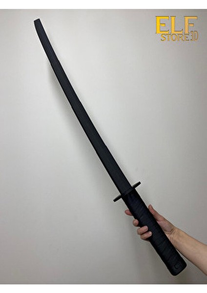 Katlanabilir Katana Siyah Güçlü Plastik Katana 90CM Katlanabilen Havalı Katana fırsatları