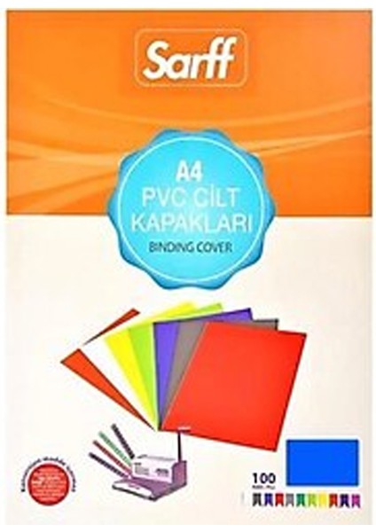 Sarff Cilt Kapağı Plastik Opak A4 160 Mıc Mavi (100 Lü) 15201014