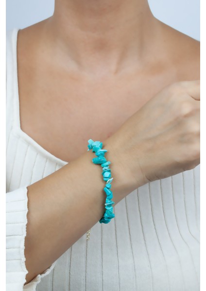 Turkuaz Doğaltaş Bileklik