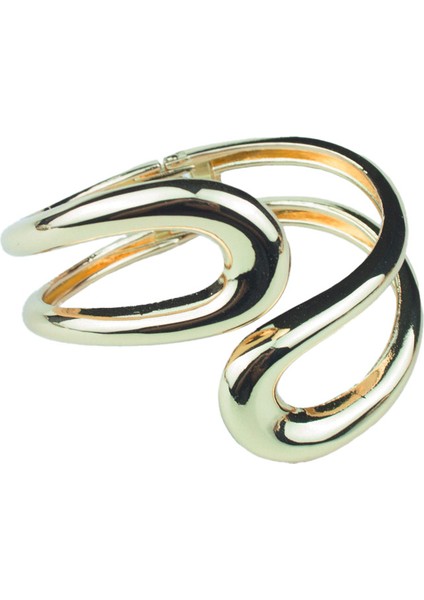 Kelepçe Tasarım Gold Bileklik