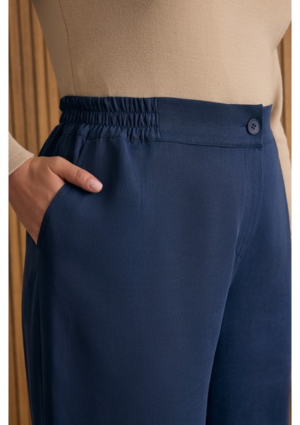 Beli Lastik Detaylı Tencel Pantolon Etek fırsatları