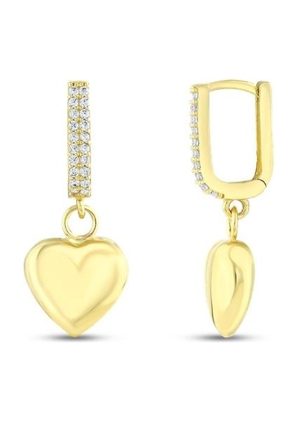 Altın Kalp Küpe - 14K