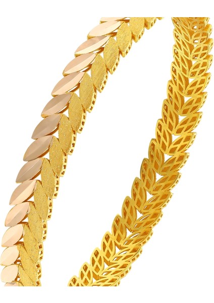 Altın Tasarım Kelepçe Bilezik - 14K fırsatları