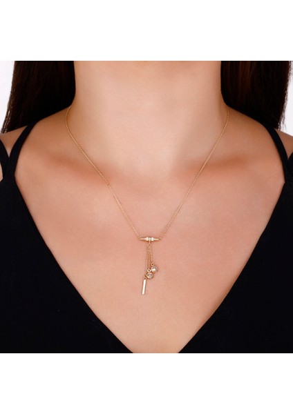 Altın Tasarım Kolye - 14K modelleri