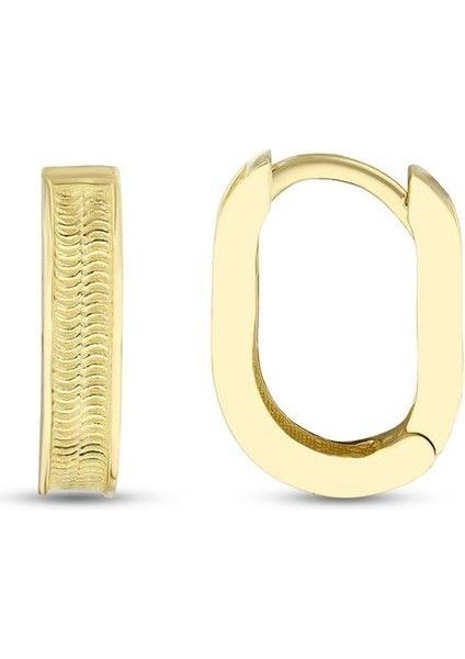 Altın Halka Küpe - 14K