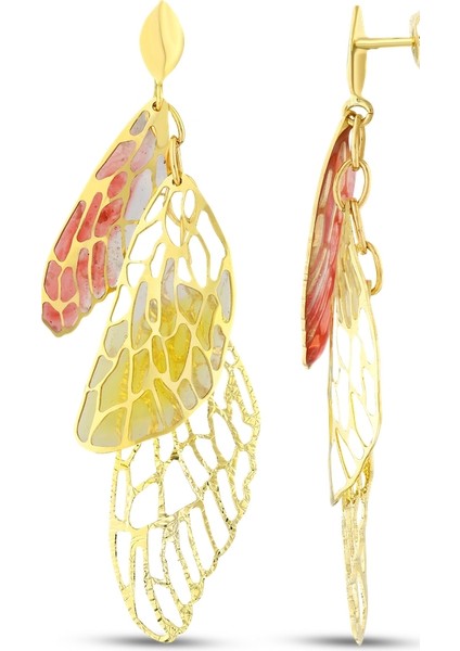 Tasarım Altın Küpe - 14K