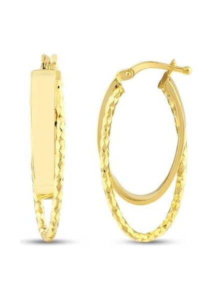 Tasarım Altın Küpe - 14K