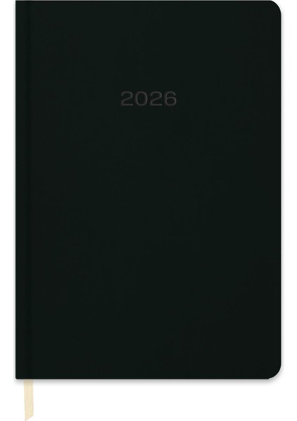 Keskin 2026-14*20 Günlük Termo Deri Ajanda-Siyah