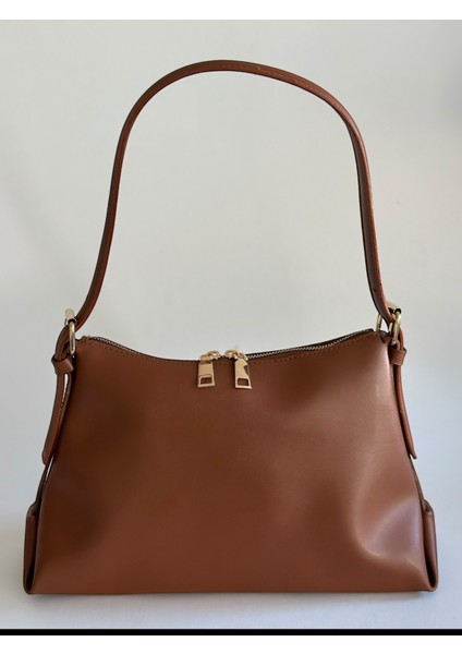 Deri Tek Askılı Klasik Günlük Baget Çanta