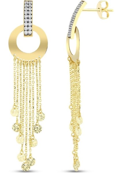 Tasarım Altın Küpe - 14K