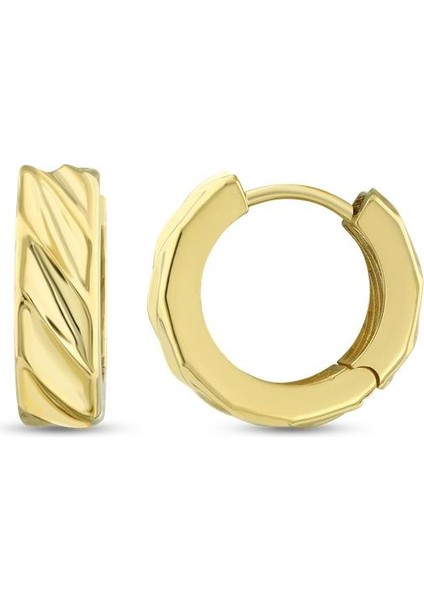 Altın Halka Küpe - 14K