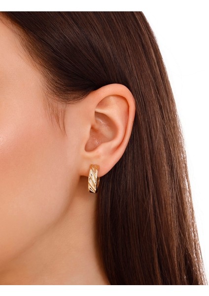 Altın Halka Küpe - 14K modelleri