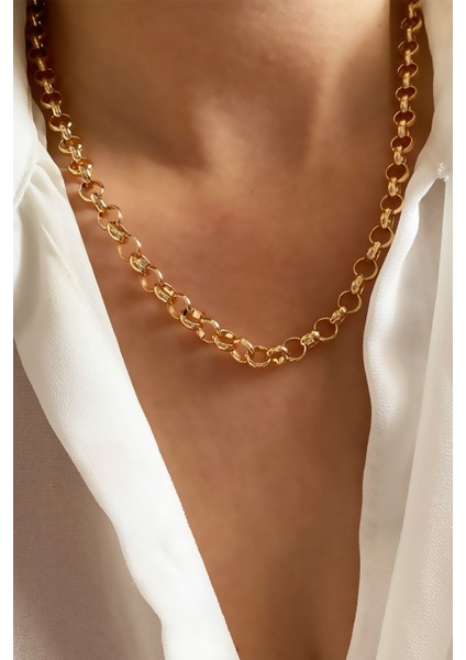 Halka Klasik Zincir Kolye 40CM