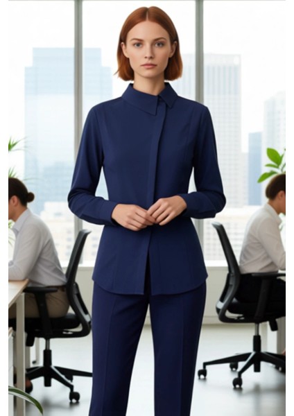 Kadın Asimetrik Kesim Dokuma Gömlek Fonksiyonel Dayanıklı Kaliteli Konforlu Estetik Modern modelleri