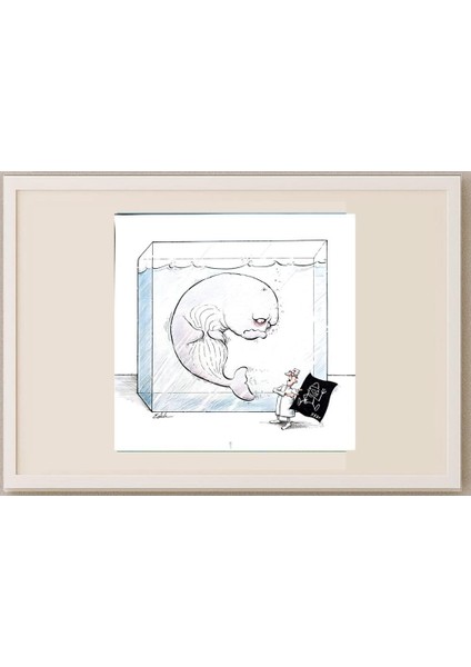 Edik Boghosian Korakaki 28x27cm Orijinal Karikatür Tablo fırsatları