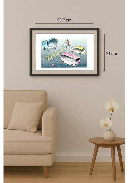 Ma Heng Chao 29X21CM Orijinal Karikatür Tablo fiyatları