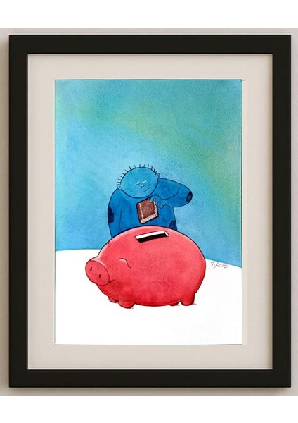 Taeyong Kang 29X21CM Orijinal Karikatür Tablo